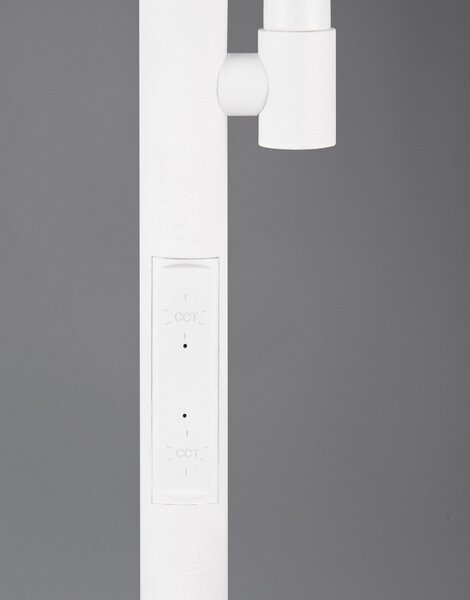 Biała lampa stojąca LED (wysokość 178 cm) Specter – Reality