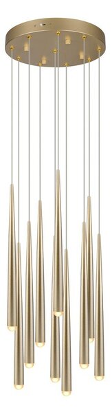 Lampa wisząca LED w kolorze złota ø 30 cm Cala – Trio Select