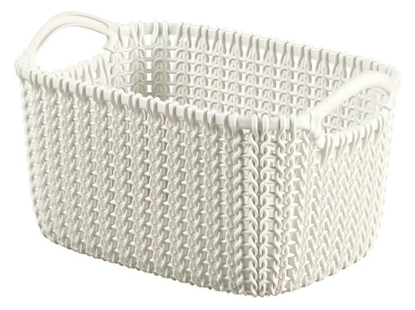 Biały koszyk Curver Knit, 3 l