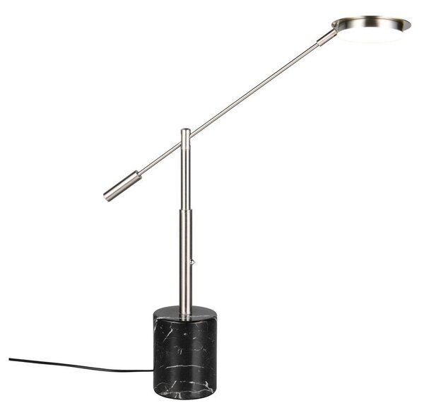 Lampa stołowa LED w czarno-srebrnym kolorze (wysokość 65 cm) Fiore – Trio Select