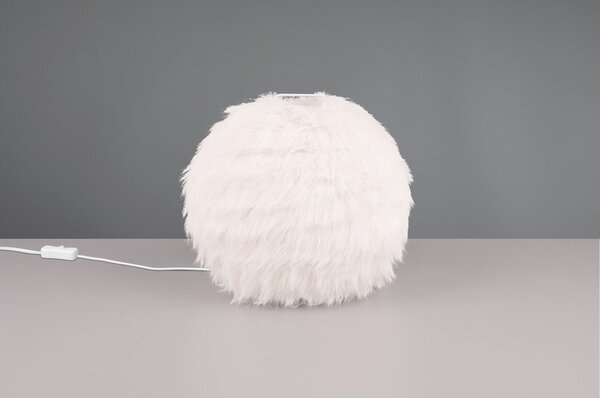Kremowa lampa stołowa (wys. 24 cm) Furry – Reality