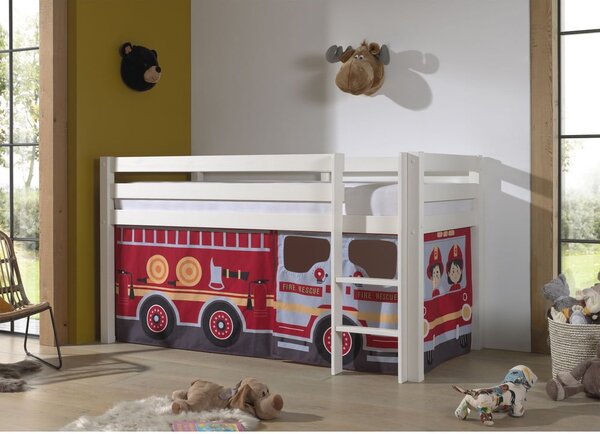 Zasłona dziecięca do łóżka 4 szt. 195x75 cm Fire Truck – Vipack
