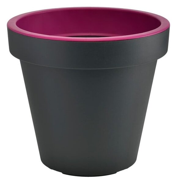 Szaro-fioletowa doniczka Gardenico Metro Twist, ø 29,5 cm