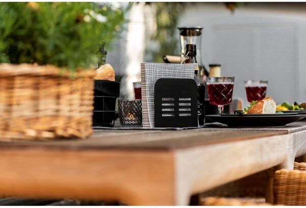 Metalowe stojaki na sztućce i serwetki zestaw 2 szt. Black Outdoor Kitchen Baco – Wenko