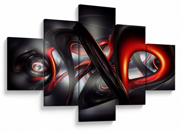 Obraz abstrakcji (125x70 cm)