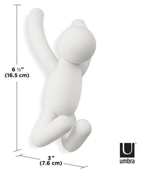 Ścienne plastikowe haczyki zestaw 3 szt. Buddy – Umbra