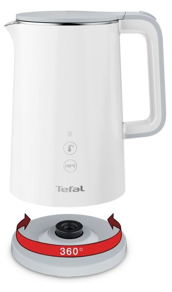 Biały czajnik elektryczny 1,5 l Sense KO693110 – Tefal