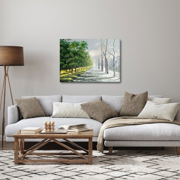 Obraz - Zima kontra lato (70x50 cm)