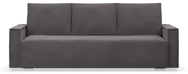 Kanapa rozkÅadana, sztruks, Union, 220x95x92 cm, ciemny szary | TYLETEGOTU