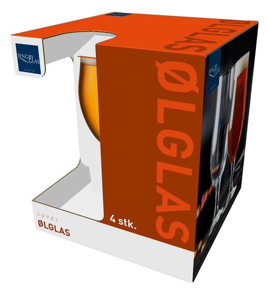Pokale do piwa zestaw 4 szt. 490 ml Juvel – Lyngby Glas
