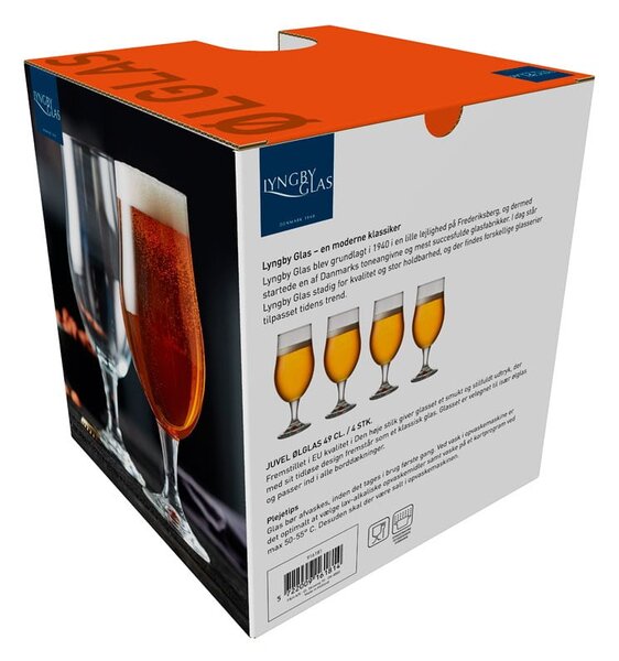 Pokale do piwa zestaw 4 szt. 490 ml Juvel – Lyngby Glas