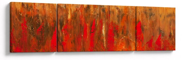 Obraz malowanej abstrakcji (170x50 cm)