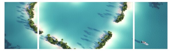 Obraz - Wyspy serca (170x50 cm)