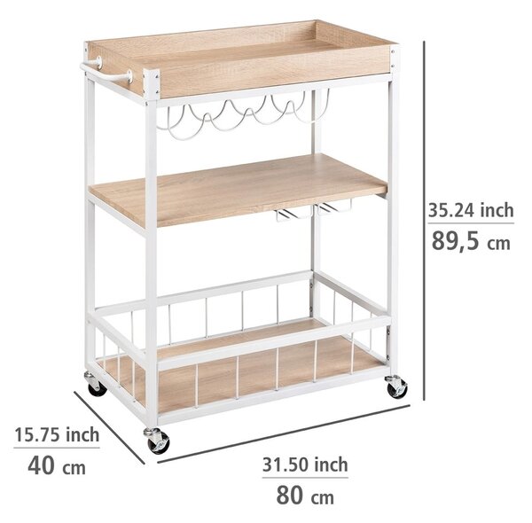 Barek na kółkach 40x80 cm Rustico – Wenko