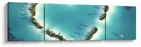 Obraz - Wyspy serca (170x50 cm)