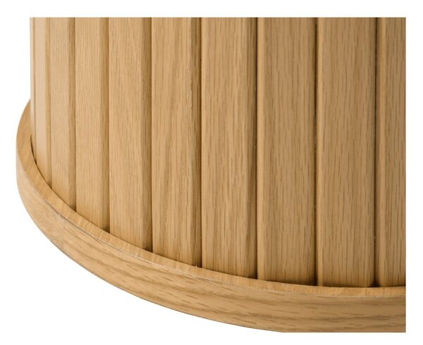 Okrągły stolik w dekorze dębu ø 90 cm Nola – Unique Furniture