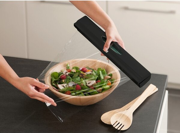 Czarny dozownik do folii Wenko Black Outdoor Kitchen