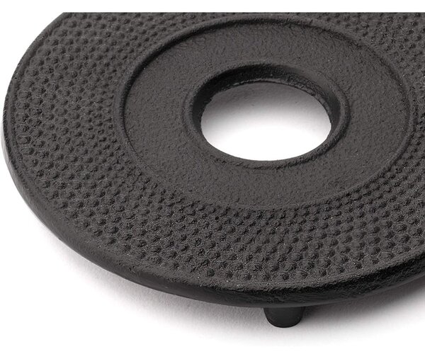 Czarna żeliwna podstawka pod czajnik Bredemeijer Jing, ⌀ 13,4 cm