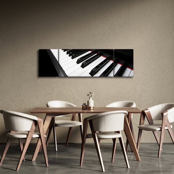 Obraz klawiszy fortepianu (170x50 cm)