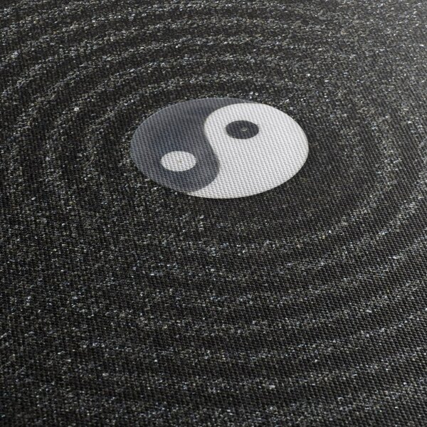 Obraz - Yin i Yang (z zegarem) (90x30 cm)