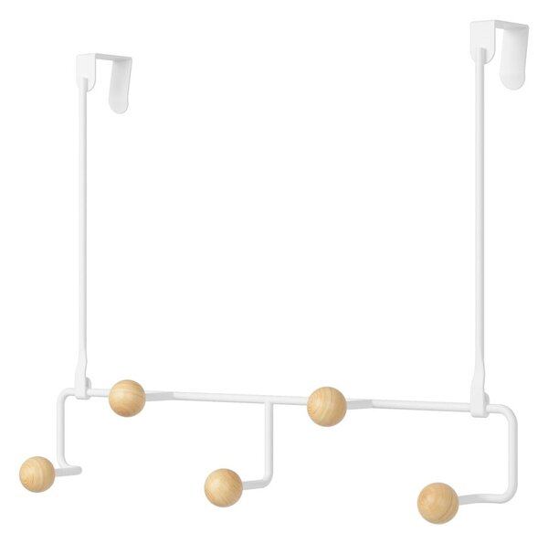 Biały metalowy wieszak na drzwi 39 cm Estique – Umbra