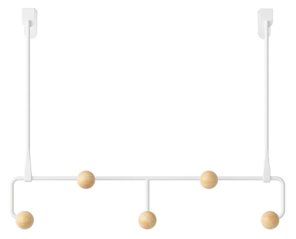 Biały metalowy wieszak na drzwi 39 cm Estique – Umbra