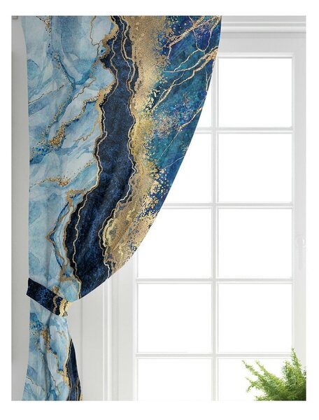 Niebiesko-złota zasłona 140x260 cm – Mila Home