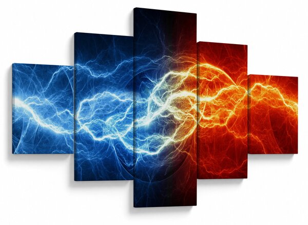 Obraz napięcia elektrycznego (125x70 cm)