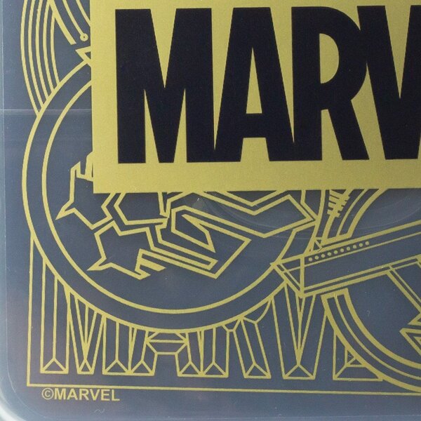 Czarny plastikowy pojemnik śniadaniowy dla dzieci Marvel – STOR