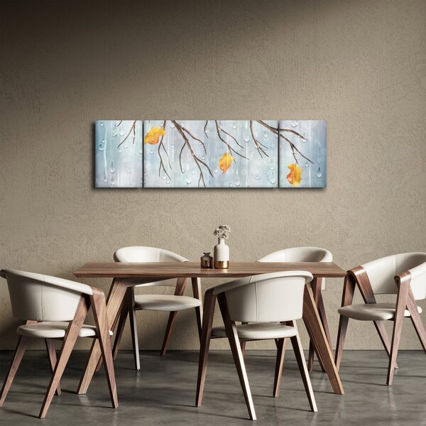 Obraz - Deszczowa jesień (170x50 cm)