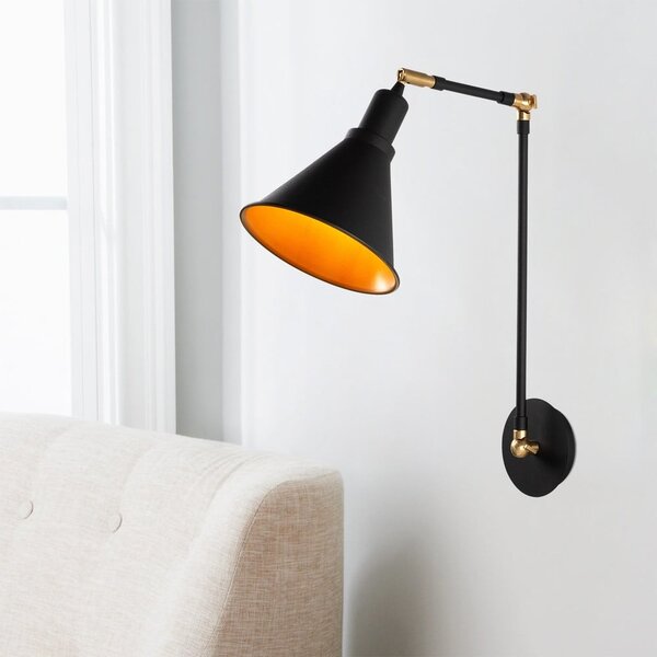 Czarny kinkiet ø 20 cm Chicago – Opviq lights