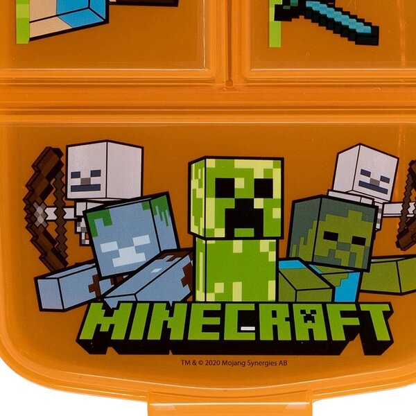 Pomarańczowy plastikowy pojemnik śniadaniowy dla dzieci Minecraft – STOR