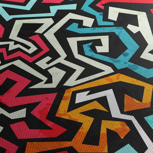 Obraz abstrakcji graficznej (170x50 cm)