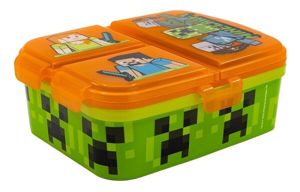 Pomarańczowy plastikowy pojemnik śniadaniowy dla dzieci Minecraft – STOR