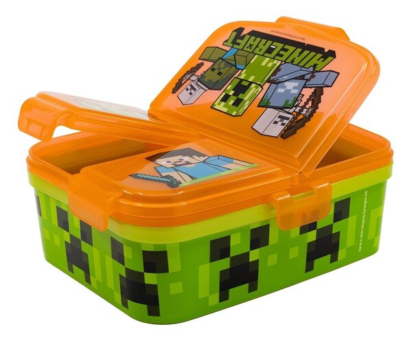 Pomarańczowy plastikowy pojemnik śniadaniowy dla dzieci Minecraft – STOR