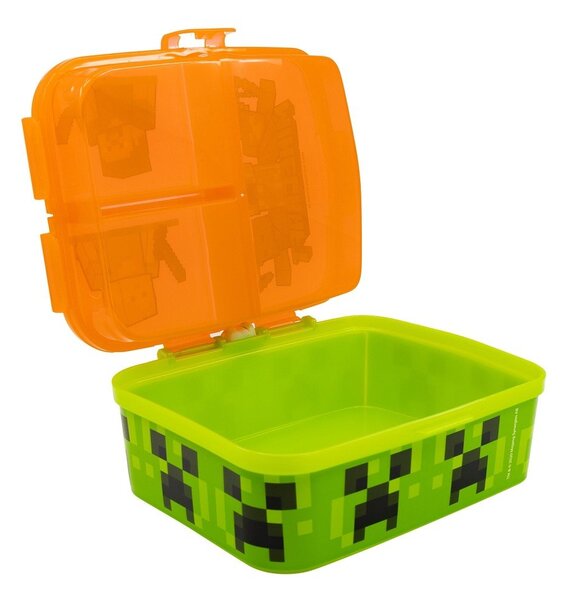 Pomarańczowy plastikowy pojemnik śniadaniowy dla dzieci Minecraft – STOR