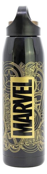 Czarny termos dla dzieci ze stali nierdzewnej 665 ml Marvel – STOR