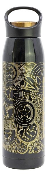 Czarny termos dla dzieci ze stali nierdzewnej 665 ml Marvel – STOR