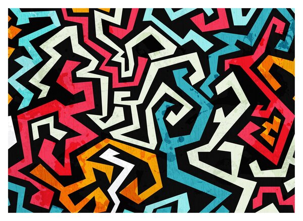 Obraz abstrakcji graficznej (70x50 cm)