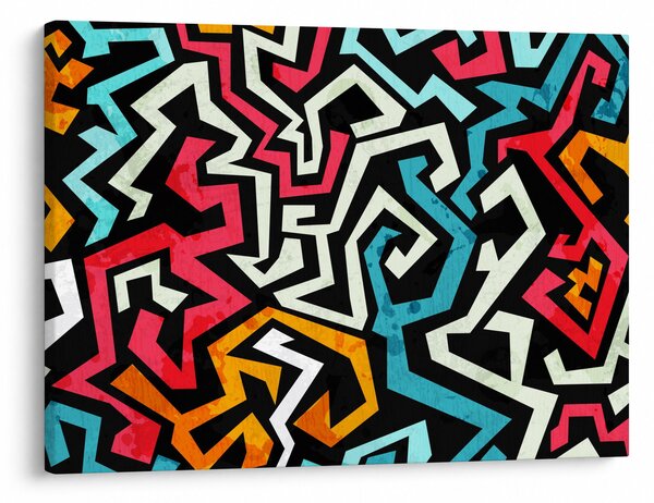 Obraz abstrakcji graficznej (70x50 cm)