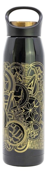 Czarny termos dla dzieci ze stali nierdzewnej 665 ml Marvel – STOR