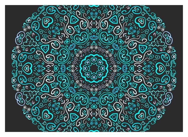 Obraz abstrakcji ozdobnej (70x50 cm)