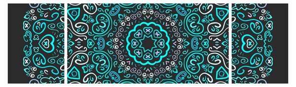 Obraz abstrakcji ozdobnej (170x50 cm)