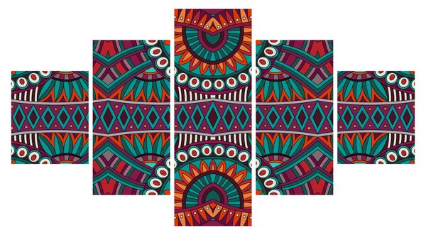 Obraz abstrakcji ozdobnej (125x70 cm)