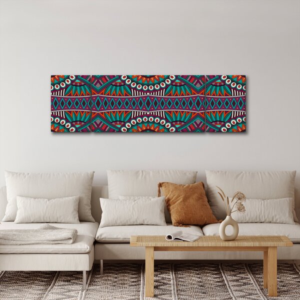 Obraz abstrakcji ozdobnej (170x50 cm)