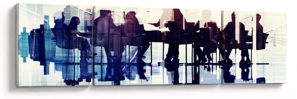 Obraz muzyków (170x50 cm)