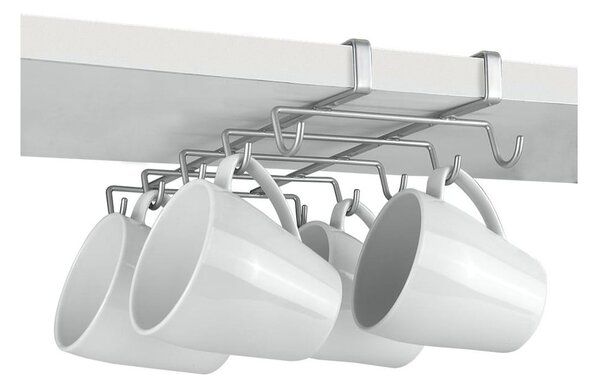 Podwieszany wieszak pod szafkę z haczykami na kubki Metaltex Mugs