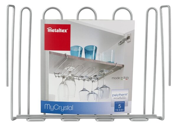 Uchwyt na kieliszki Metaltex My Crystal