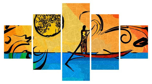 Obraz starożytnego obrazu (125x70 cm)