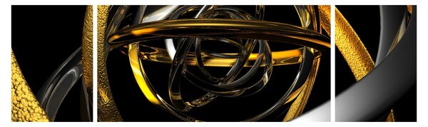 Obraz nowoczesnej abstrakcji (170x50 cm)